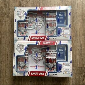 2x 2026 Topps Series 1 Baseball Super Box - New/Sealed